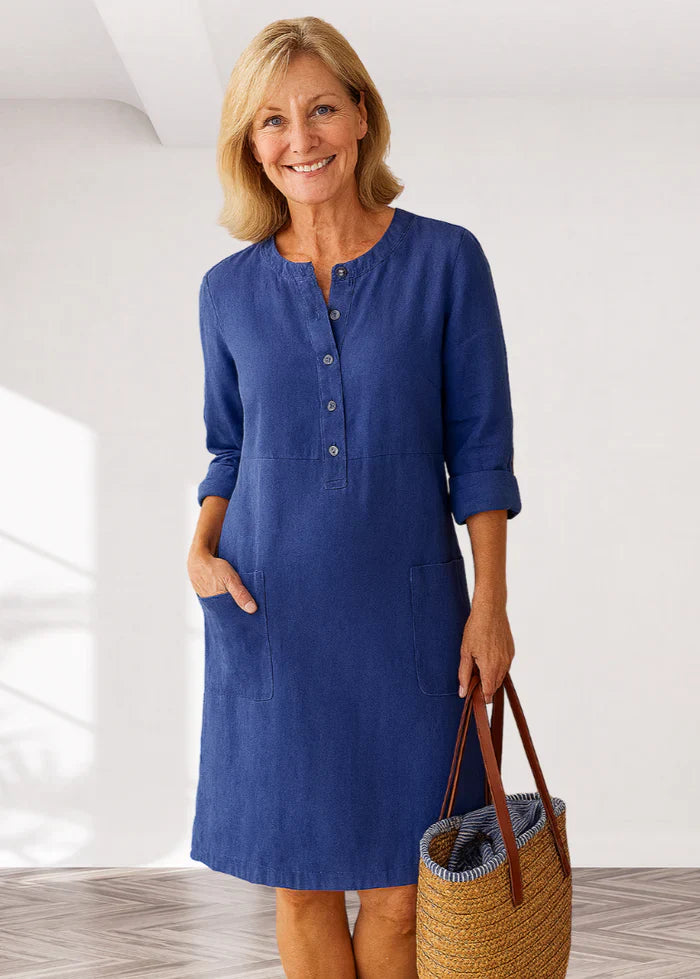 EVI | Casual women's dress with a relaxed fit and timeless look for everyday wear