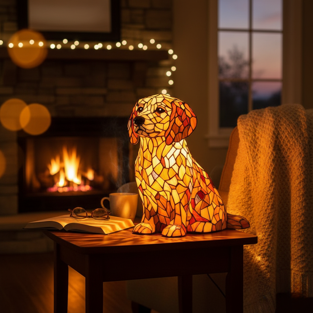 Lily of the Spiritual Golden Retriever Figurine