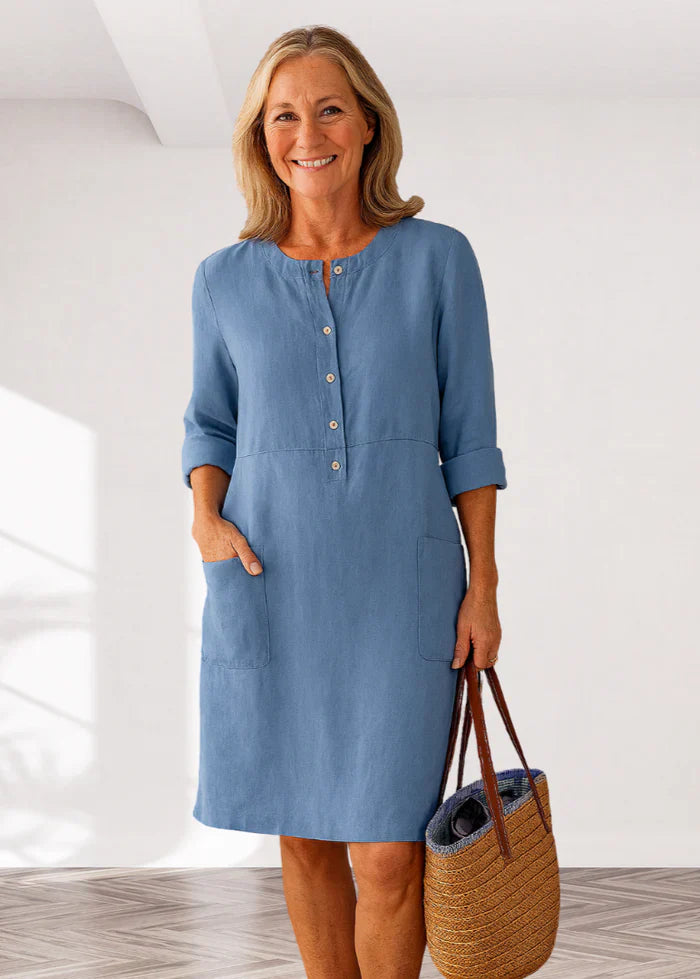 EVI | Casual women's dress with a relaxed fit and timeless look for everyday wear