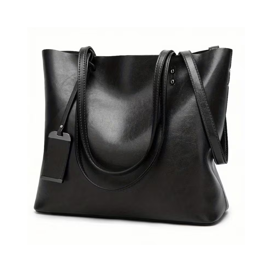 Mira | Laptop bag, hands-free — Spacious Leather Tote