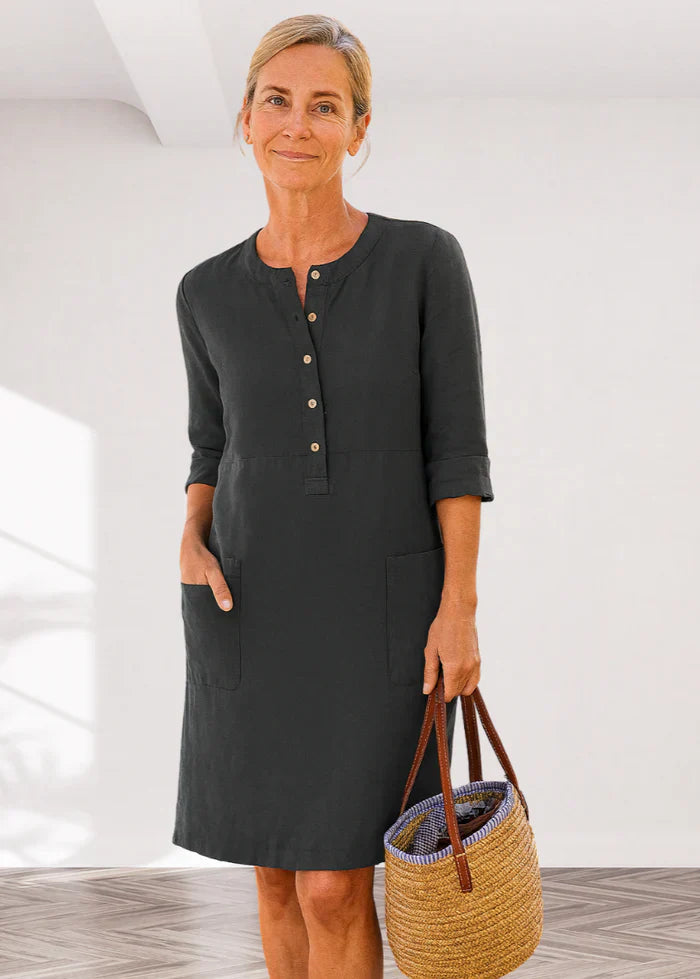 EVI | Casual women's dress with a relaxed fit and timeless look for everyday wear