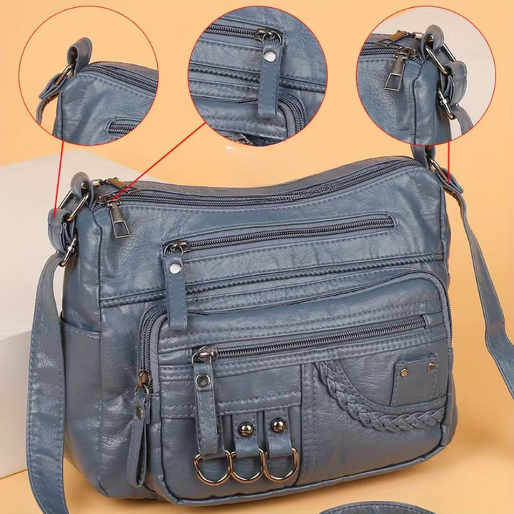 Elara | Everything in, nothing forgotten — Spacious Leather Shoulder Bag