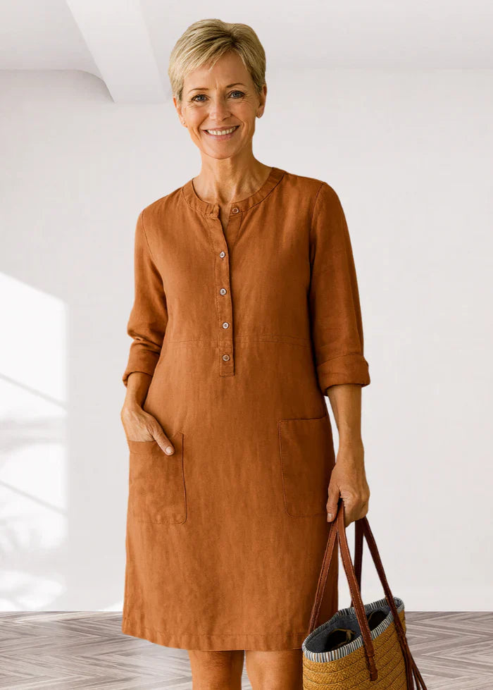 EVI | Casual women's dress with a relaxed fit and timeless look for everyday wear