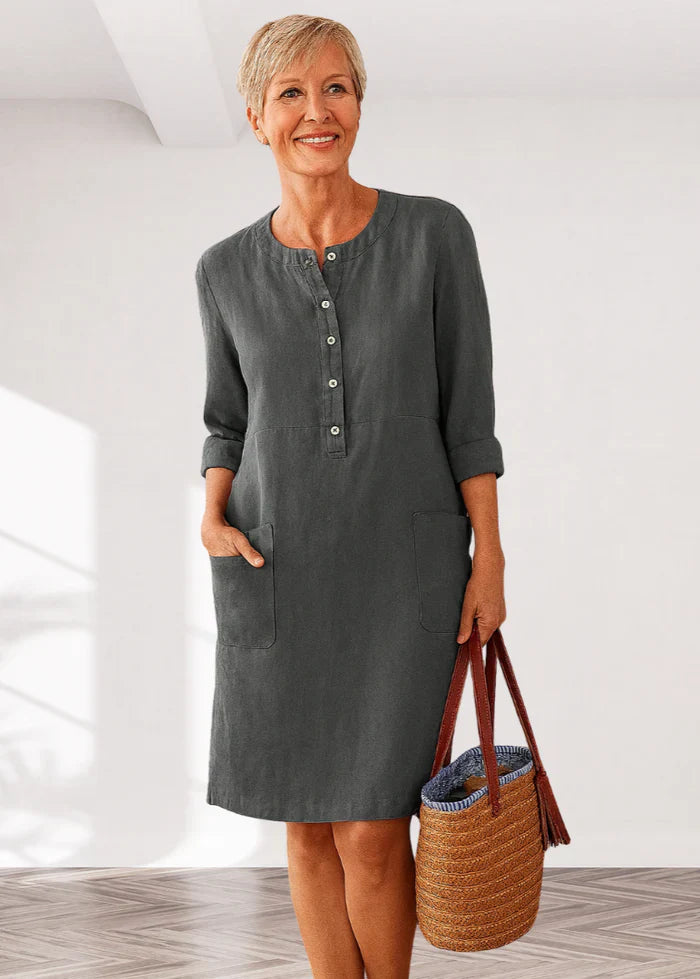 EVI | Casual women's dress with a relaxed fit and timeless look for everyday wear
