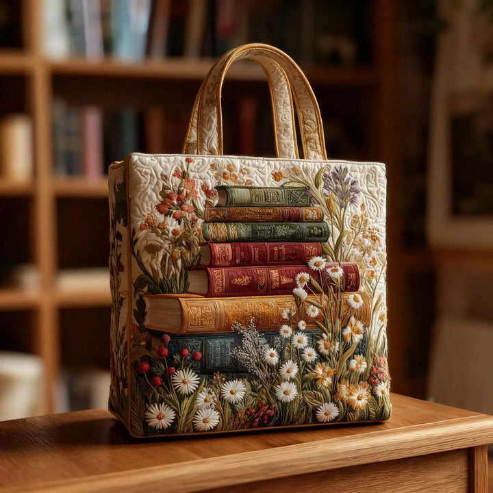 Quilted Tote - Floral Pattern