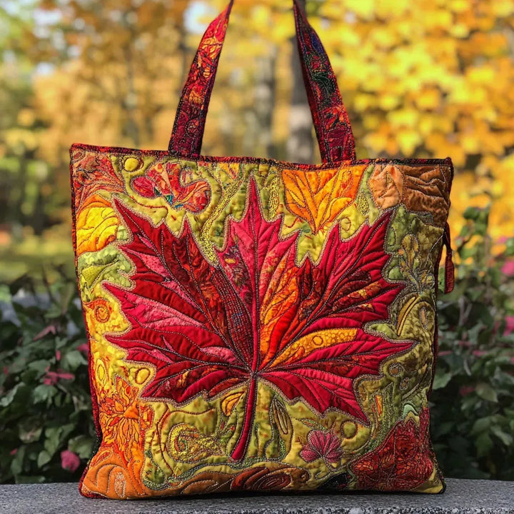 Quilted Tote - Maple at Sunset