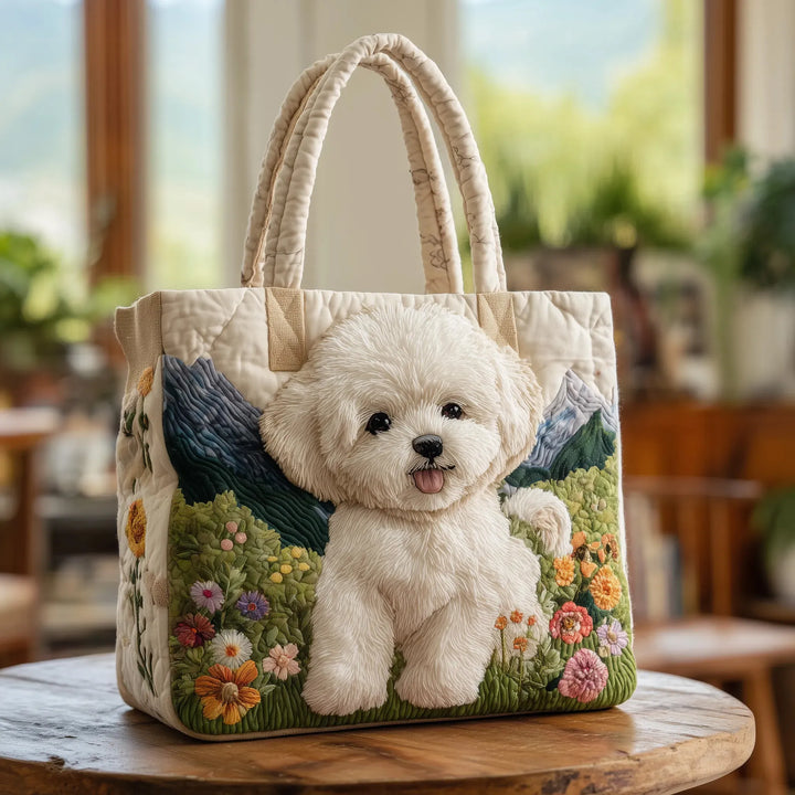 Quilted Tote - Enchanted Dog
