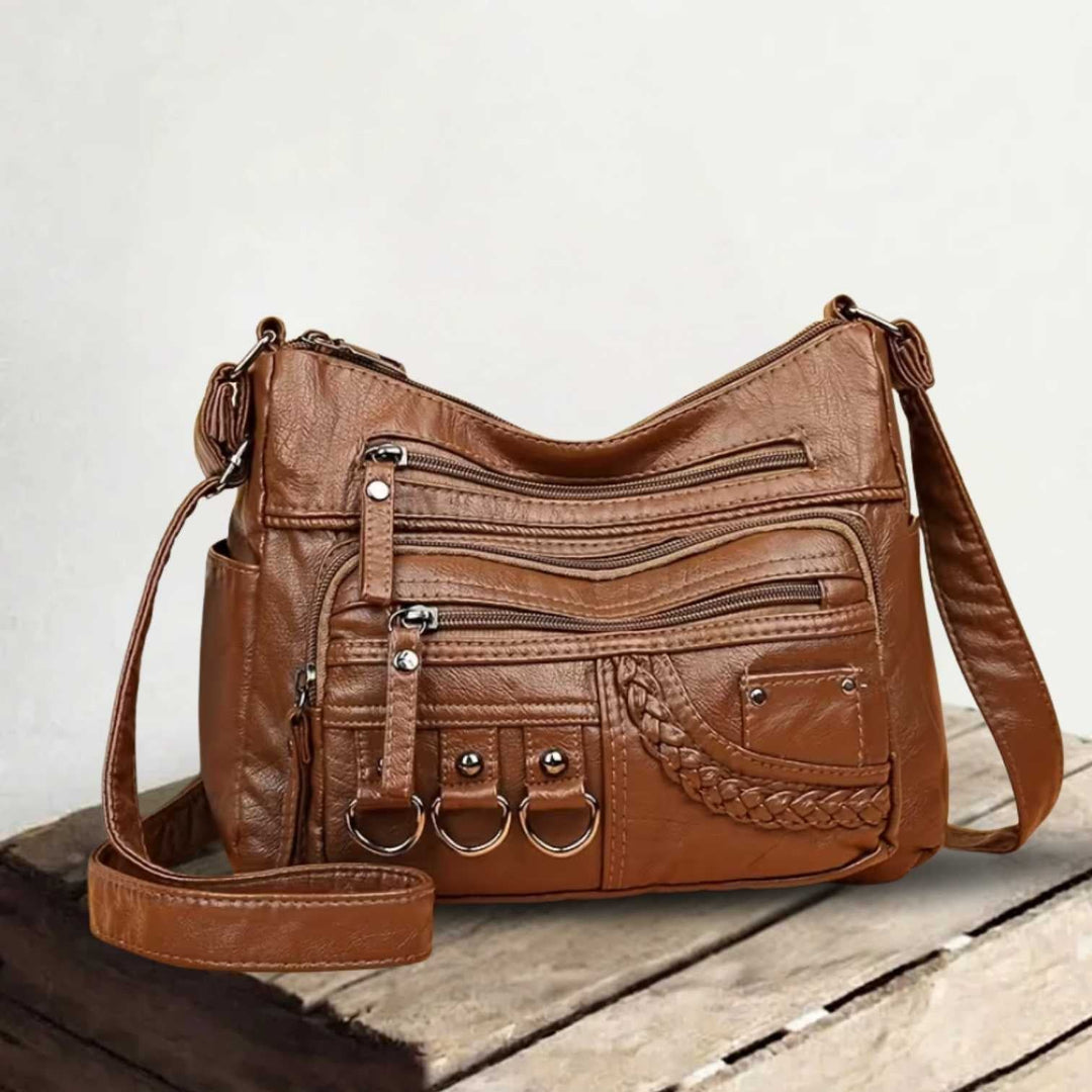 Elara | Everything in, nothing forgotten — Spacious Leather Shoulder Bag