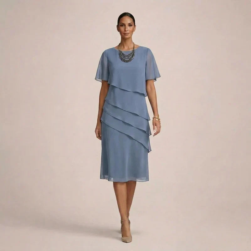 MARA | Elegant Ruffled Dress with Flattering Comfort