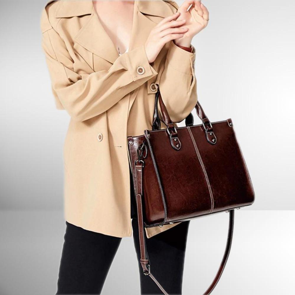 Elegant | From Work to Evening Out — Leather Tote Bag
