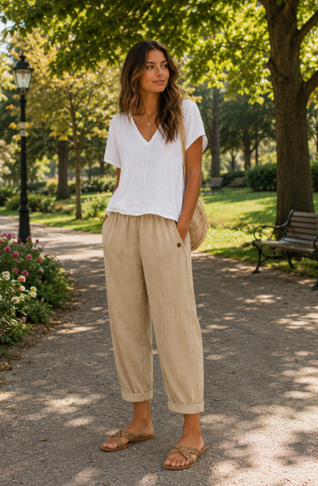 Maja | Linen Trousers