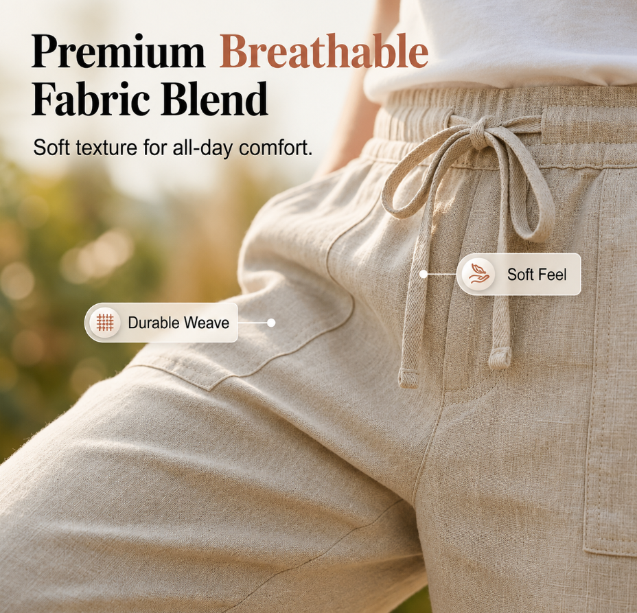 Laluna® | Cotton Linen Women's Shorts