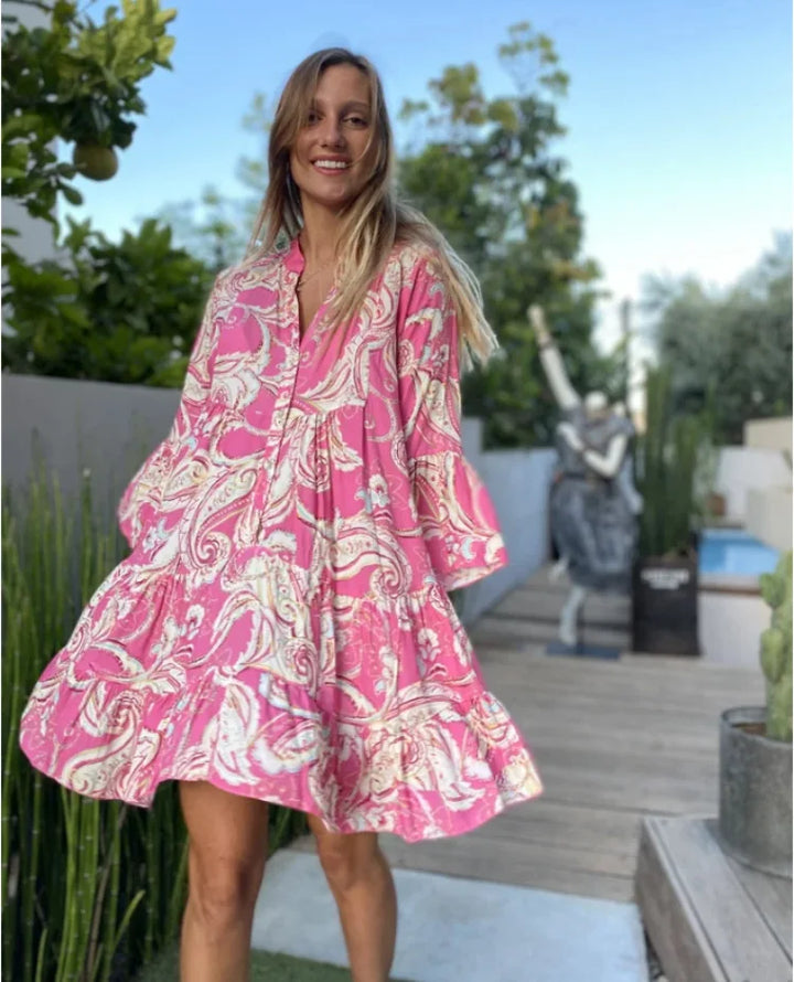 Everlen™ - Boho Bloom Midi Dress