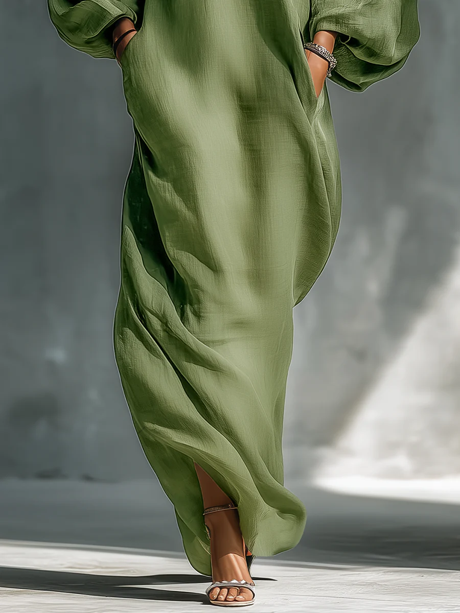 Susana | Maxi Flowing Dress with Off-the-Shoulder Design