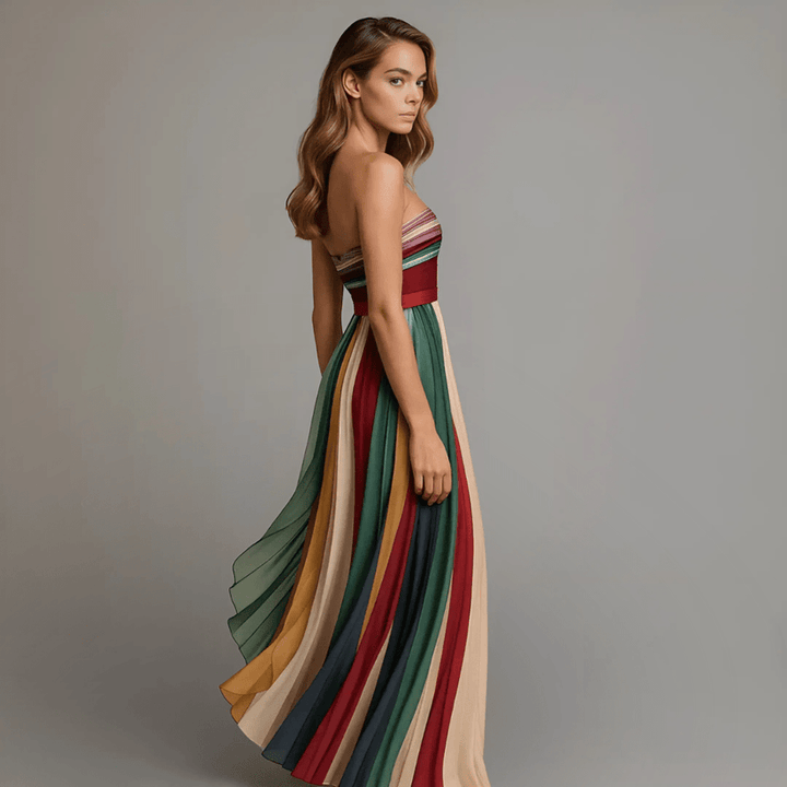 Lina | Colorful Sleeveless Maxi Dress