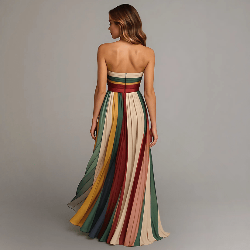 Lina | Colorful Sleeveless Maxi Dress