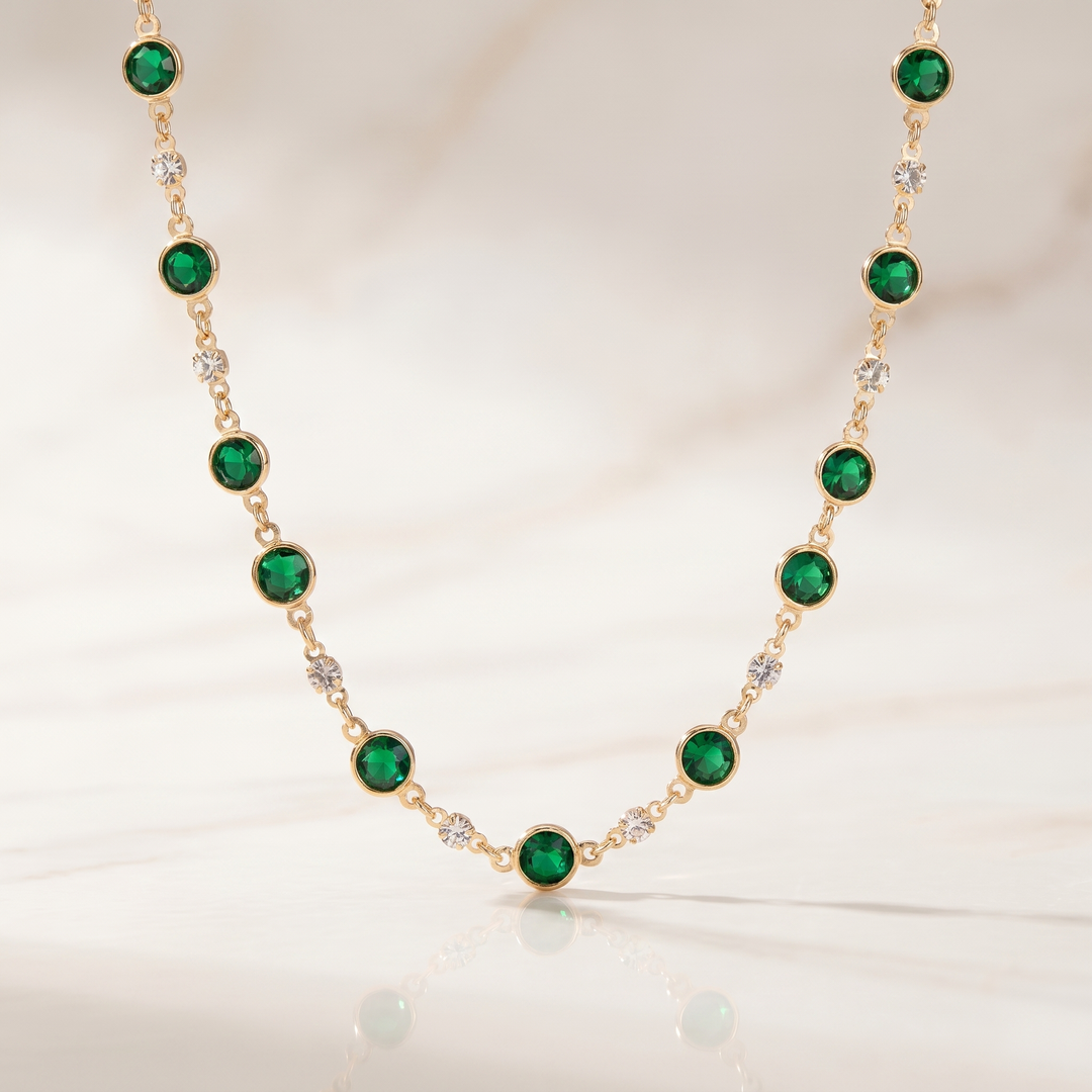 Emerald Green Pendant Necklace